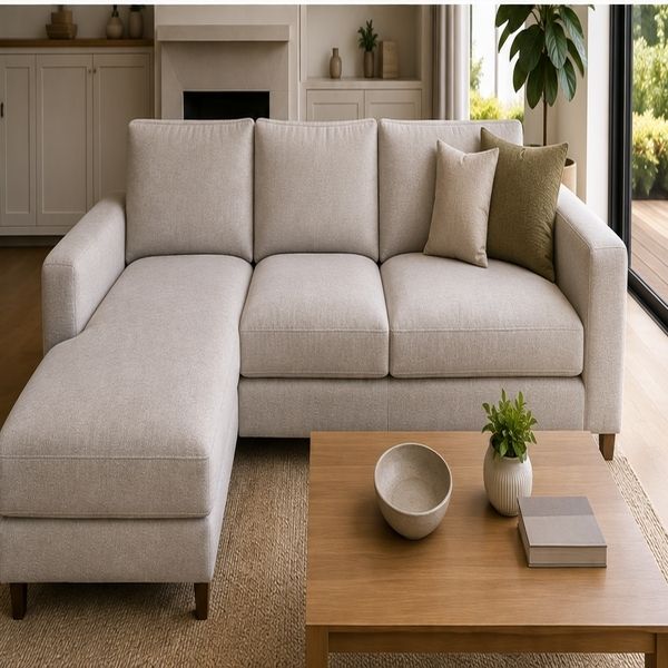 Lounge couch after cleaning