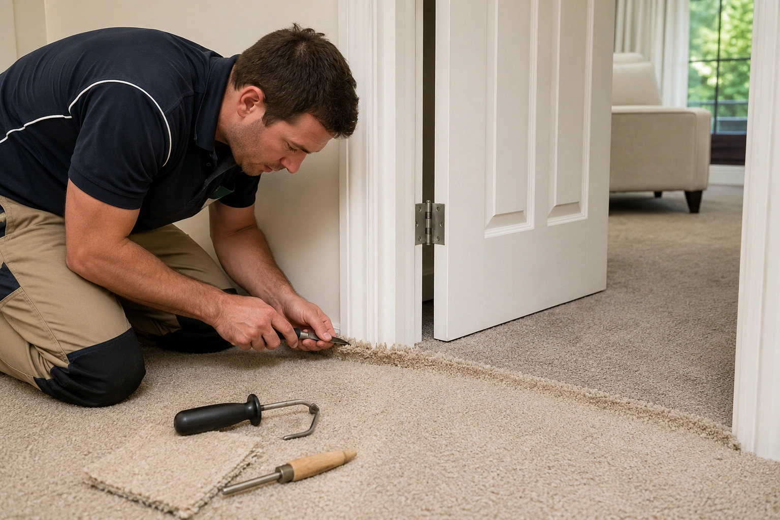 Carpet Repair crew working in Seddon